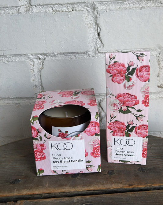 Candle and handcream