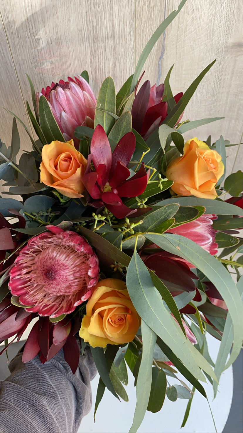 Natives flowers in a vase